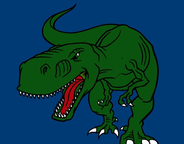 Dibujo Dinosaurio enfadado pintado por josemaria1