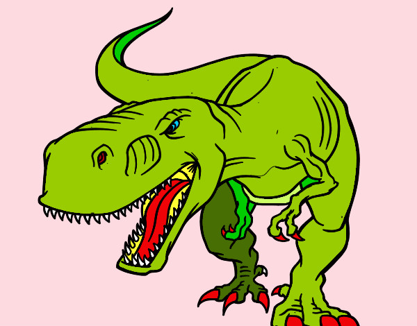 Dibujo Dinosaurio enfadado pintado por supersergi