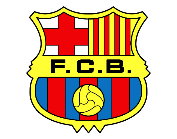 Dibujo Escudo del F.C. Barcelona pintado por dayesty