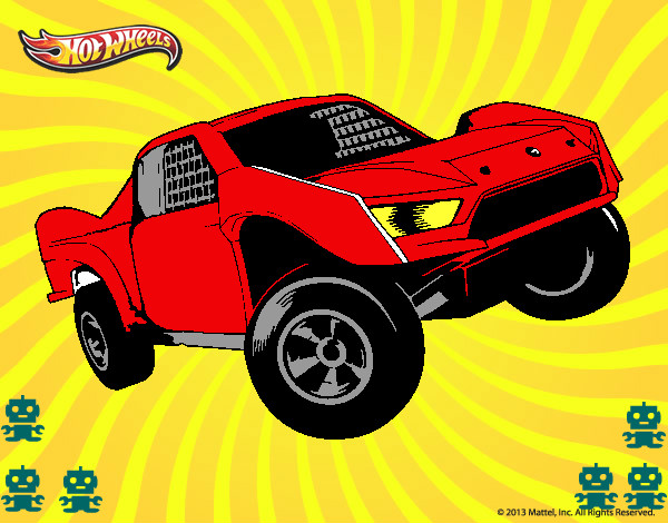 Dibujo Hot Wheels Ford pintado por luna110