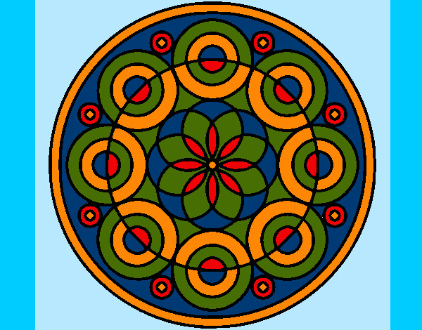 Dibujo Mandala 35 pintado por mirsu