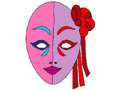 Dibujo Máscara italiana pintado por -gisela-