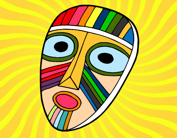 Dibujo Máscara sorprendida pintado por locaa