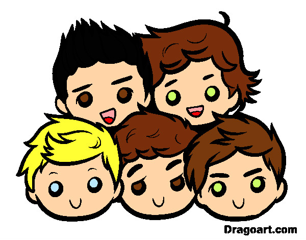 Dibujo One Direction 2 pintado por alitosis