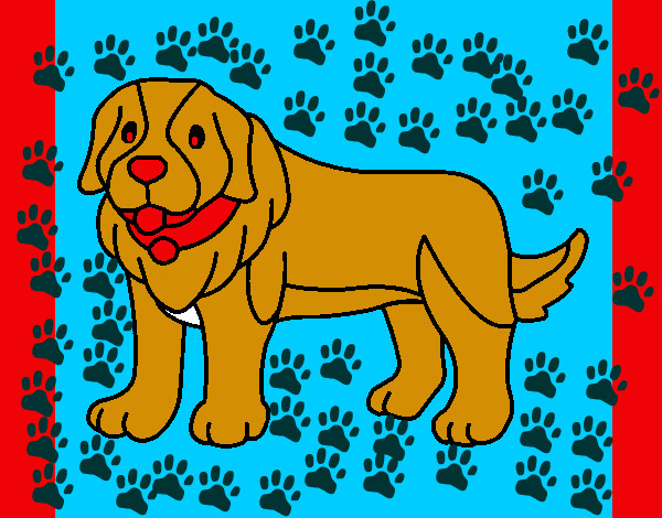 Dibujo Perro pigmento pintado por gisbler