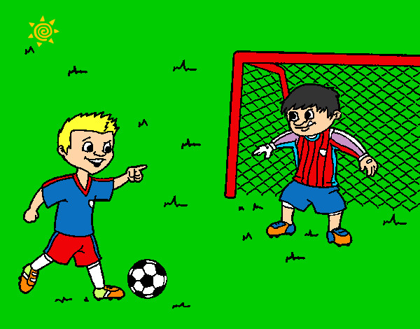 Dibujo Portero de fútbol pintado por locaa