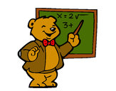 Dibujo Profesor oso pintado por Dumi