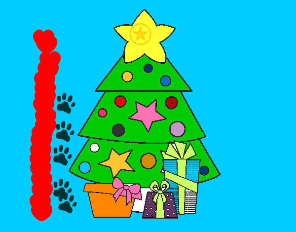 Dibujo Regalos de Navidad 2 pintado por zoe10am