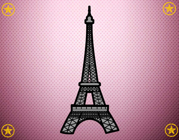 Dibujo Torre Eiffel pintado por anto22