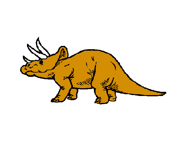 Dibujo Triceratops pintado por jesuscebra
