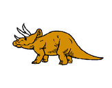 Dibujo Triceratops pintado por jesuscebra