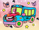 Dibujo Autobús animado pintado por Luciany