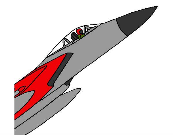 Dibujo Avión de caza pintado por marcosagus