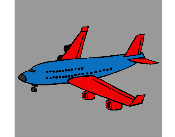 Dibujo Avión de pasajeros pintado por marcosagus