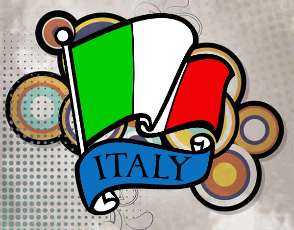 Dibujo Bandera de Italia pintado por sandiego3