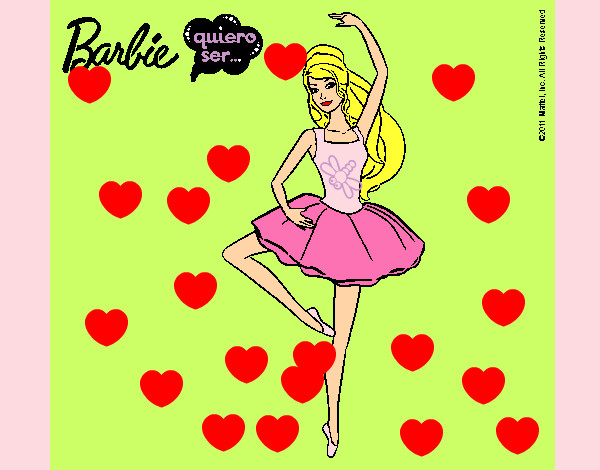 Dibujo Barbie bailarina de ballet pintado por manumilu