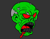 Dibujo Cabeza de zombi pintado por bryan95