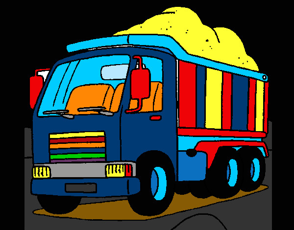 Dibujo Camión de carga 1 pintado por CAREMAC