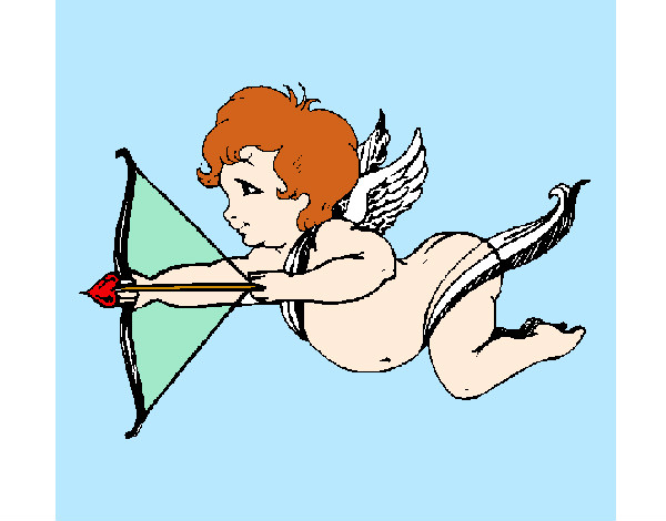 Dibujo Cupido volando pintado por PILARIN