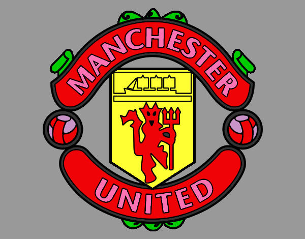 Dibujo Escudo del Manchester United pintado por simoncito