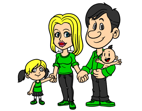 Dibujo Familia feliz pintado por unpoeta