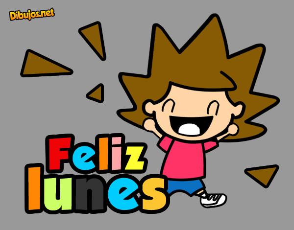 Dibujo Feliz lunes pintado por javiergea