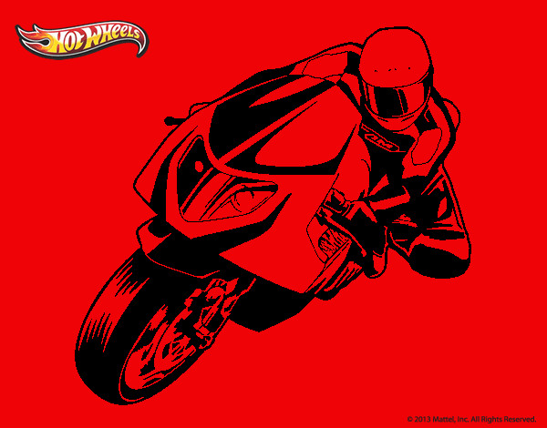 Dibujo Hot Wheels Ducati 1098R pintado por miguebello