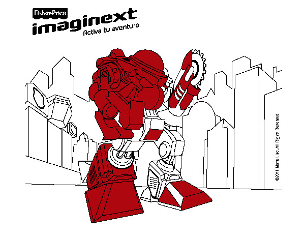 Dibujo Imaginext 4 pintado por abraham09