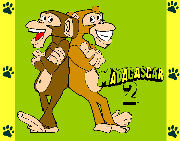 Dibujo Madagascar 2 Manson y Phil 2 pintado por bryan95