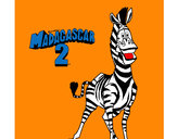 Dibujo Madagascar 2 Marty 2 pintado por edgar2114
