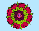 Dibujo Mandala floral pintado por elisanche7