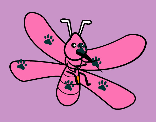 Dibujo Mosquito con grandes alas pintado por nikol33