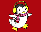Dibujo Pingüino con bufanda pintado por rodri08
