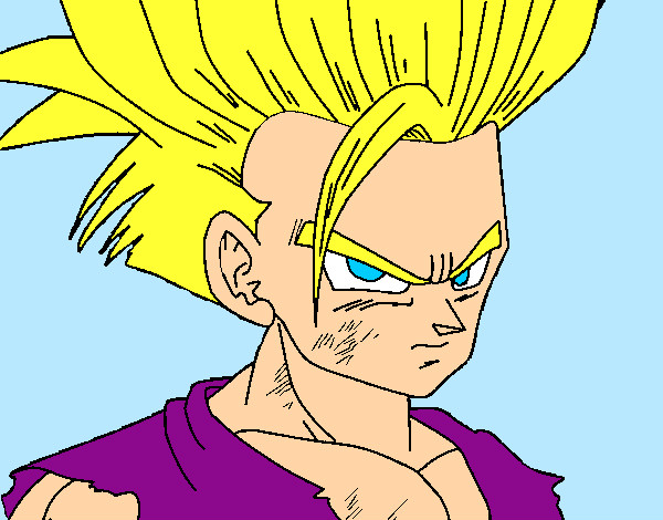 Dibujo Son Gohan pintado por divertycod