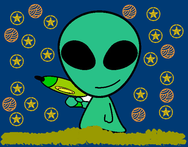 Dibujo Alienígena II pintado por mimami