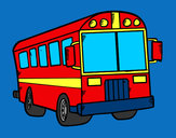 Dibujo Autobús del colegio pintado por MYKE