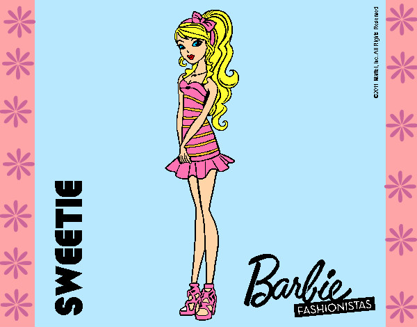 Dibujo Barbie Fashionista 6 pintado por natimar