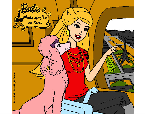 Dibujo Barbie llega a París pintado por alexitho19