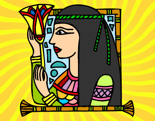 Dibujo Cleopatra pintado por Saul1996