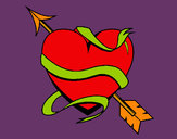 Dibujo Corazón con flecha III pintado por Aliciagv