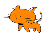 Dibujo Cría de gato pintado por pusheen