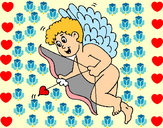 Dibujo Cupido con grandes alas pintado por edwa
