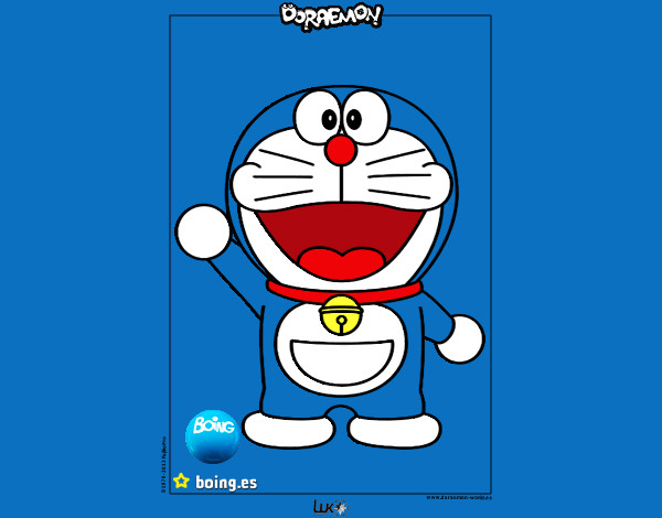Dibujo Doraemon pintado por videl44