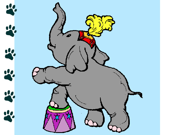 Dibujo Elefante pintado por gokuss3