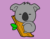 Dibujo Koala bebé pintado por videl44