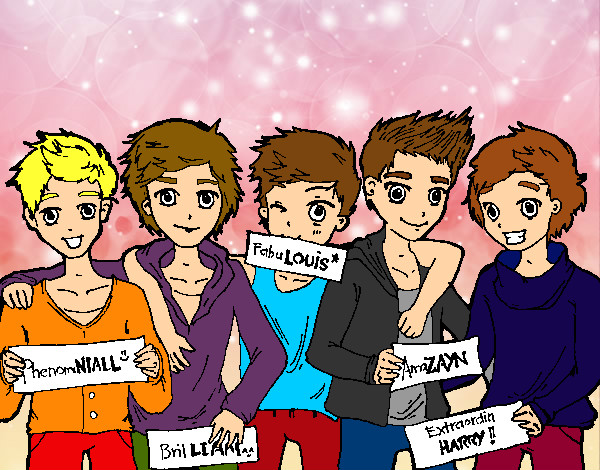 Dibujo Los chicos de One Direction pintado por albatomara