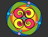 Dibujo Mandala 5 pintado por cambiodevi