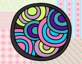 Dibujo Mandala circular pintado por cleo00