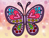 Dibujo Mandala mariposa pintado por EMILLYALL