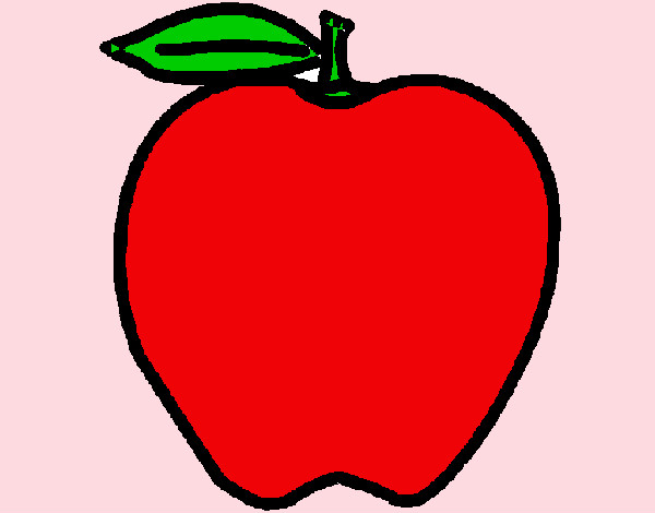 Dibujo manzana pintado por MYKE
